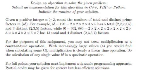 Solved Design an algorithm to solve the given problem. | Chegg.com