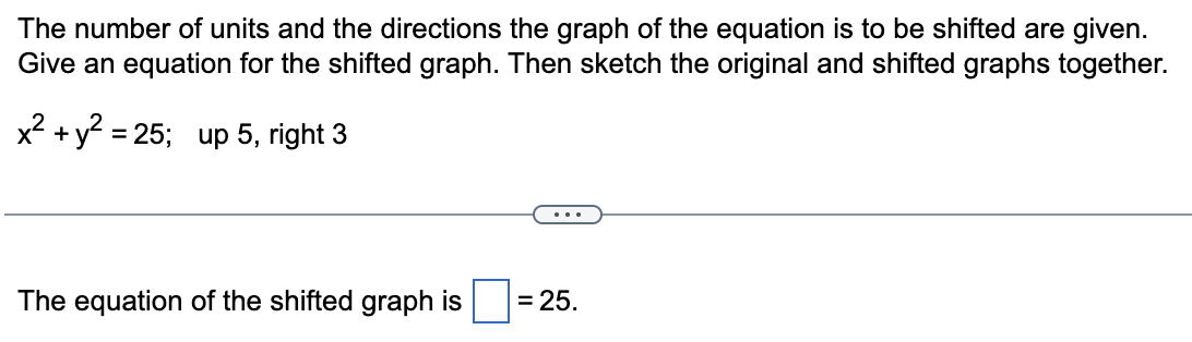 Solved The number of units and the directions the graph of | Chegg.com