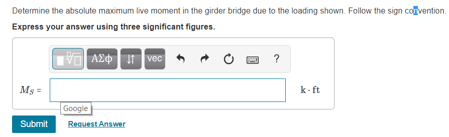 Solved Consider the girder bridge shown in (Figure 1). The | Chegg.com
