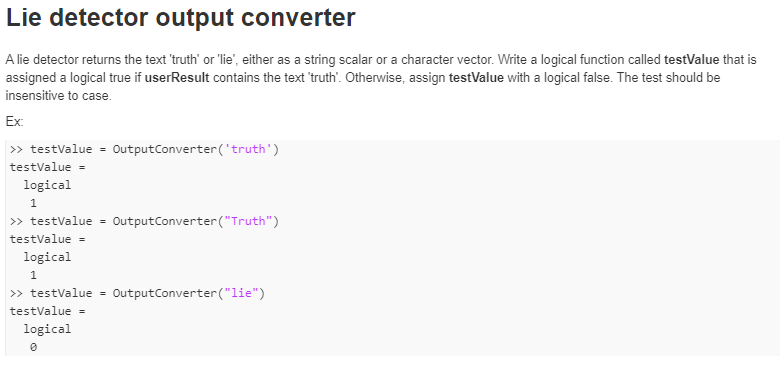 Lie detector output converter A lie detector returns | Chegg.com