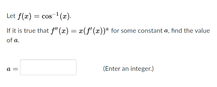 Solved Let f(x) = cos ?(x). If it is true that f