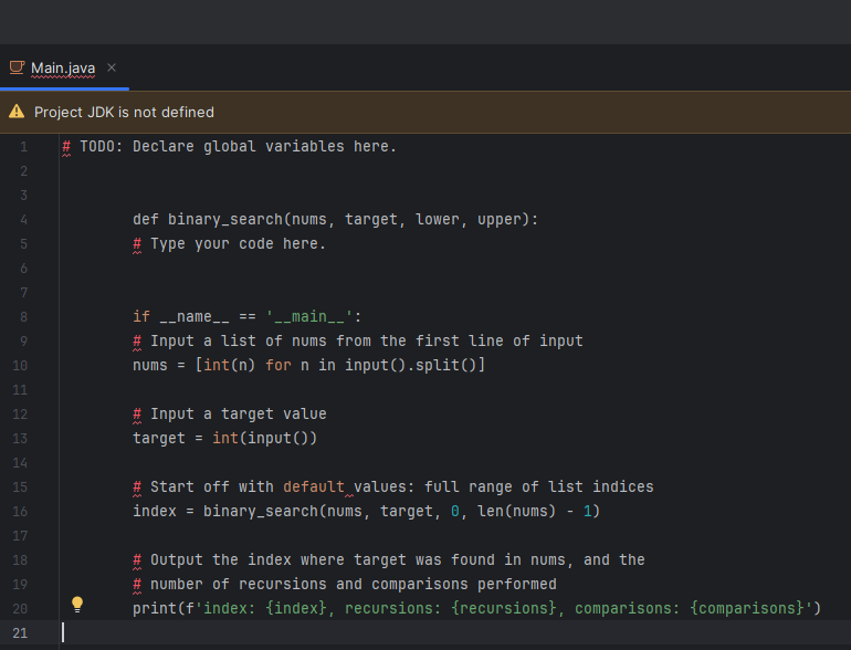 Solved Binary search can be implemented as a recursive | Chegg.com