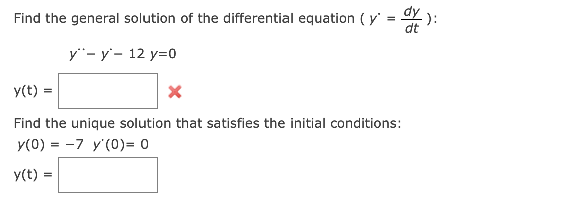 Solved Find the general solution of the differential | Chegg.com
