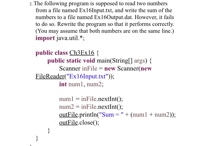 Solved Section 2 (Fix The Error: public class Exercise22 { | Chegg.com