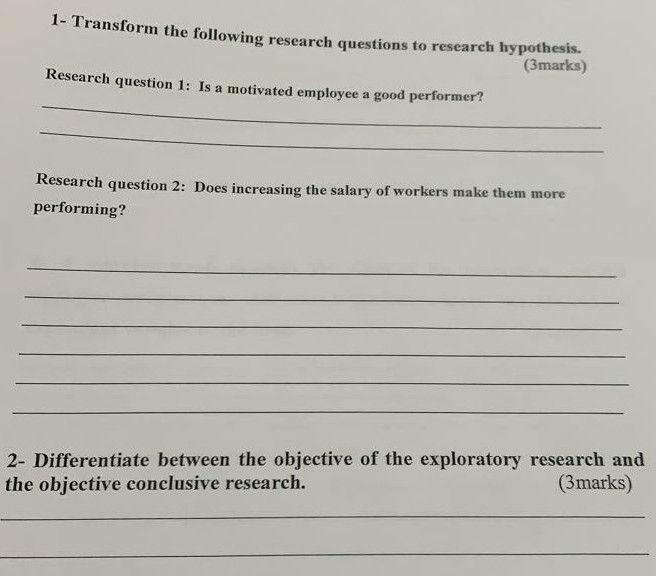 to answer the following research questions