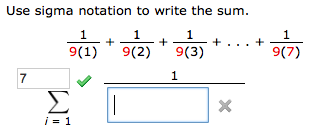 Solved Use Sigma Notation To Write The Sum. 9(1) 9(2) 9(3) 