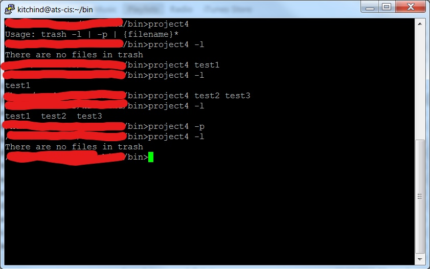 Solved UNIX/putty!! Using the bourne shell /bin/sh write