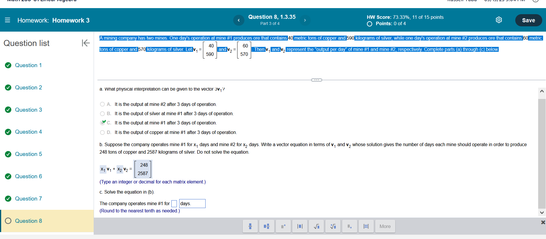 Solved a. VVhat physical Interpretatıon can be given to the | Chegg.com