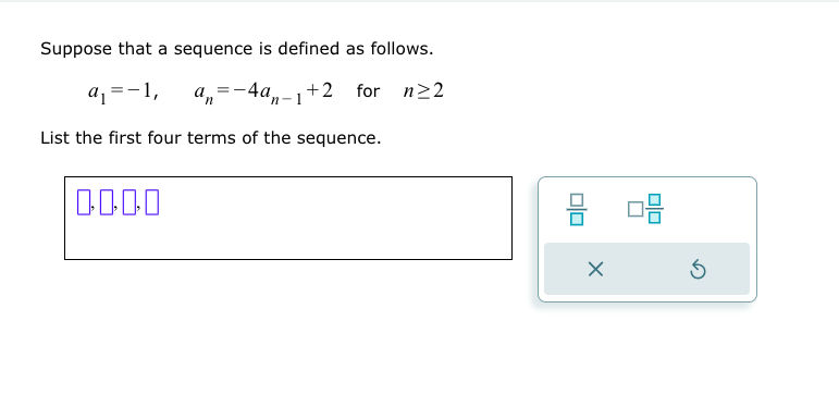 Solved Suppose that a sequence is defined as follows. \\[ | Chegg.com
