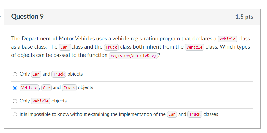 Solved The Department of Motor Vehicles uses a vehicle | Chegg.com