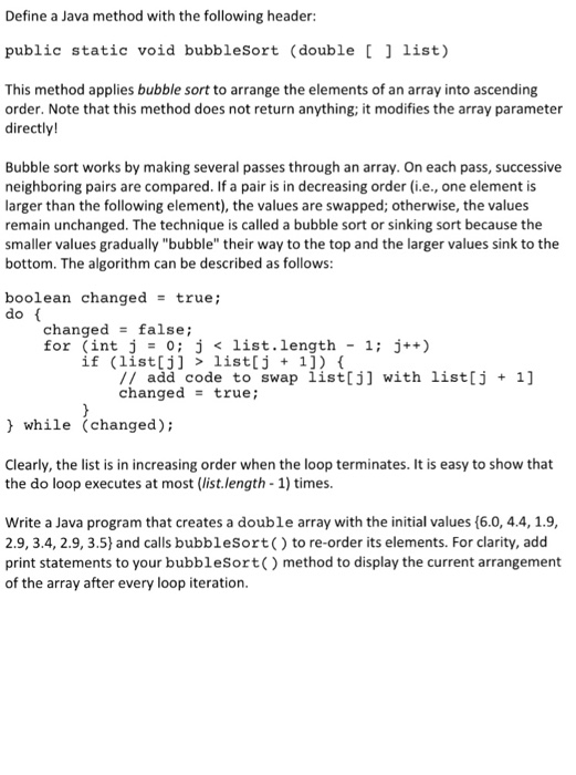 Solved Define a Java method with the following header: | Chegg.com