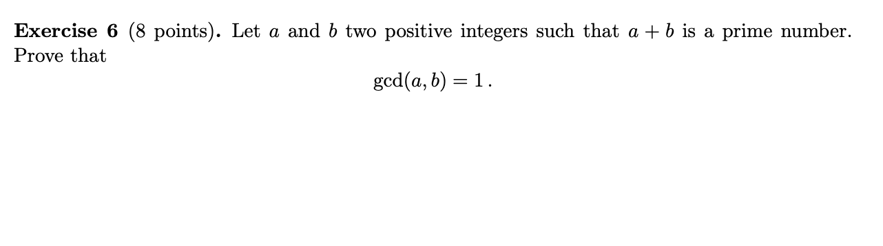 Solved Exercise 6 (8 Points). Let A And B Two Positive | Chegg.com