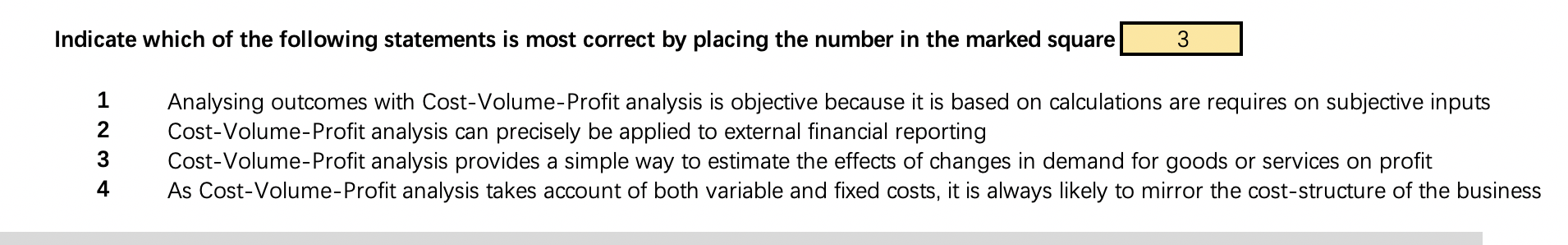 Solved Indicate which of the following statements is most | Chegg.com