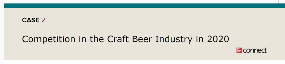 Solved CASE 2 Competition in the Craft Beer Industry in | Chegg.com