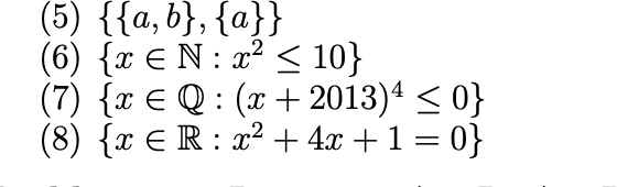 Solved List All Elements Of The Sets Given Below Following | Chegg.com