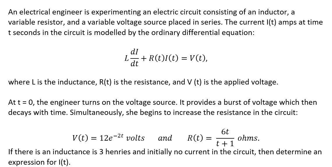 Solved An electrical engineer is experimenting an electric | Chegg.com