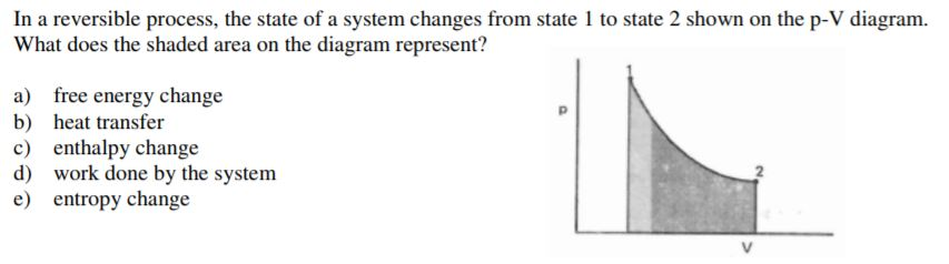 Solved In a reversible process, the state of a system | Chegg.com