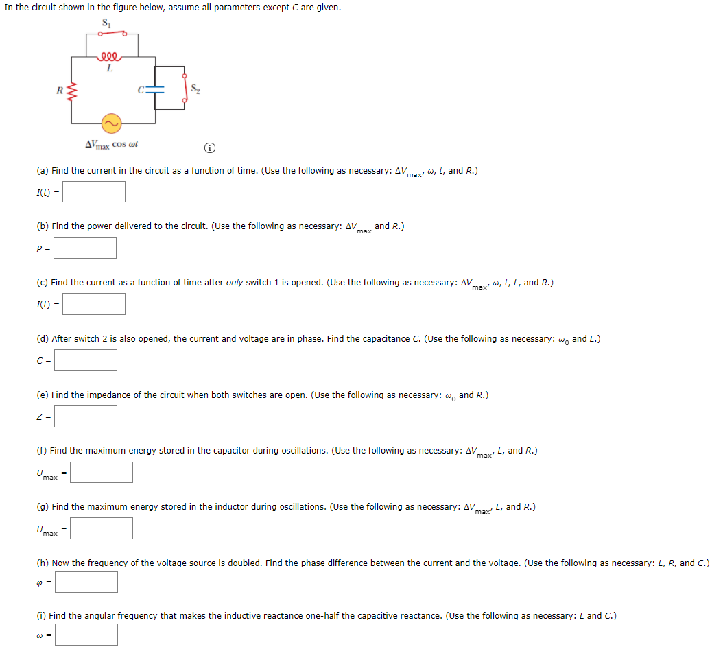 Solved In the circuit shown in the figure below, assume all | Chegg.com
