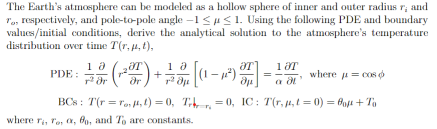 Solved The Earth's Atmosphere Can Be Modeled As A Hollow 