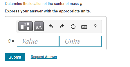 Solved Determine the mass and the location of the center of | Chegg.com