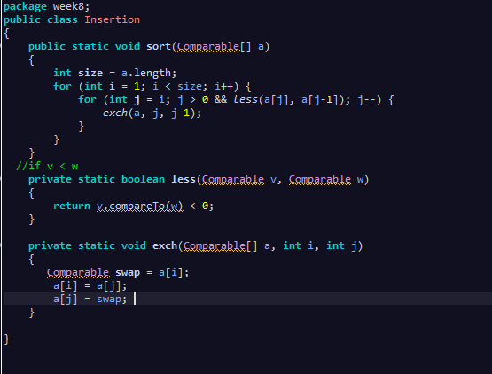 Solved Hello, so I am learning elementary sorts and there | Chegg.com
