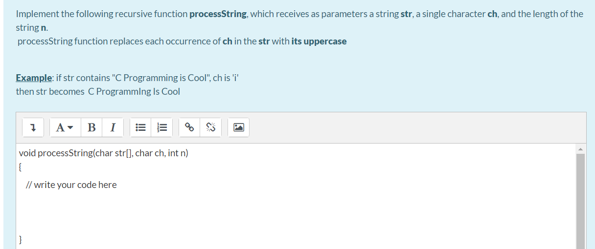 Solved Implement The Following Recursive Function | Chegg.com