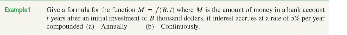 Solved 14. Graph the bank-account function f in Example 1(a) | Chegg.com