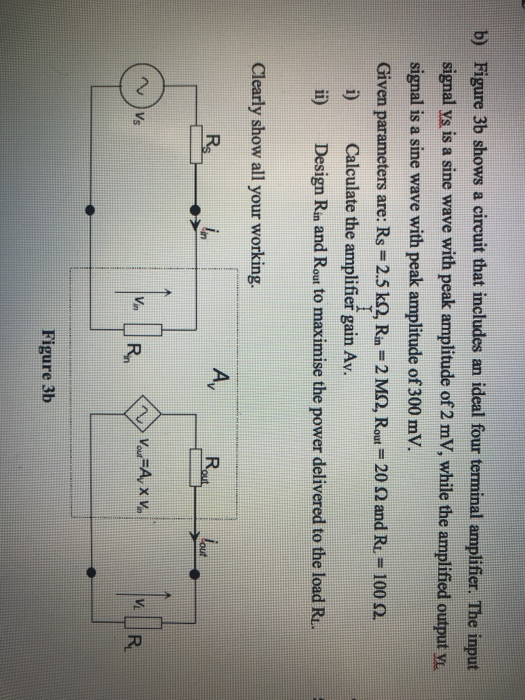 Solved A common source amplifier circuit based on a single | Chegg.com