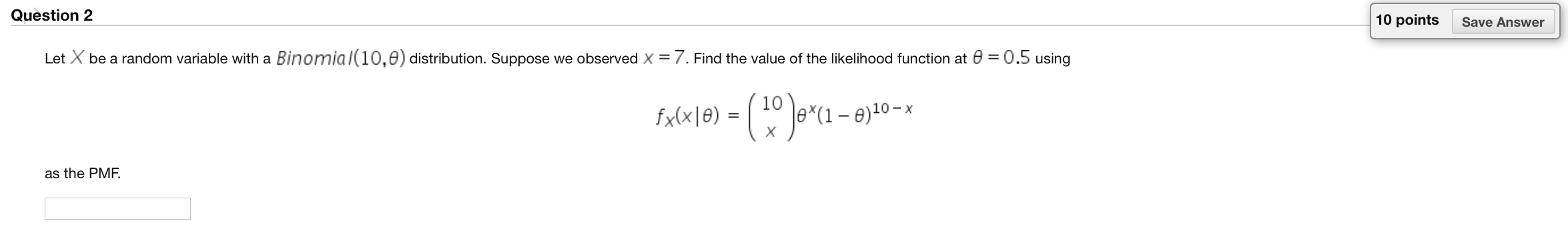 Solved Question 2 10 points Save Answer Let X be a random | Chegg.com