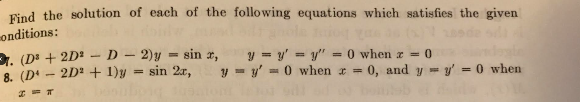 Solved Find the solution of each of the following equations | Chegg.com