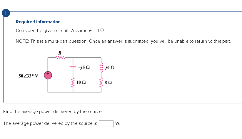 Solved Required Information Consider The Given Circuit Chegg Com
