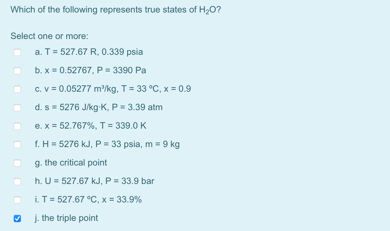 Which Of The Following Represents True States Of H Chegg Com