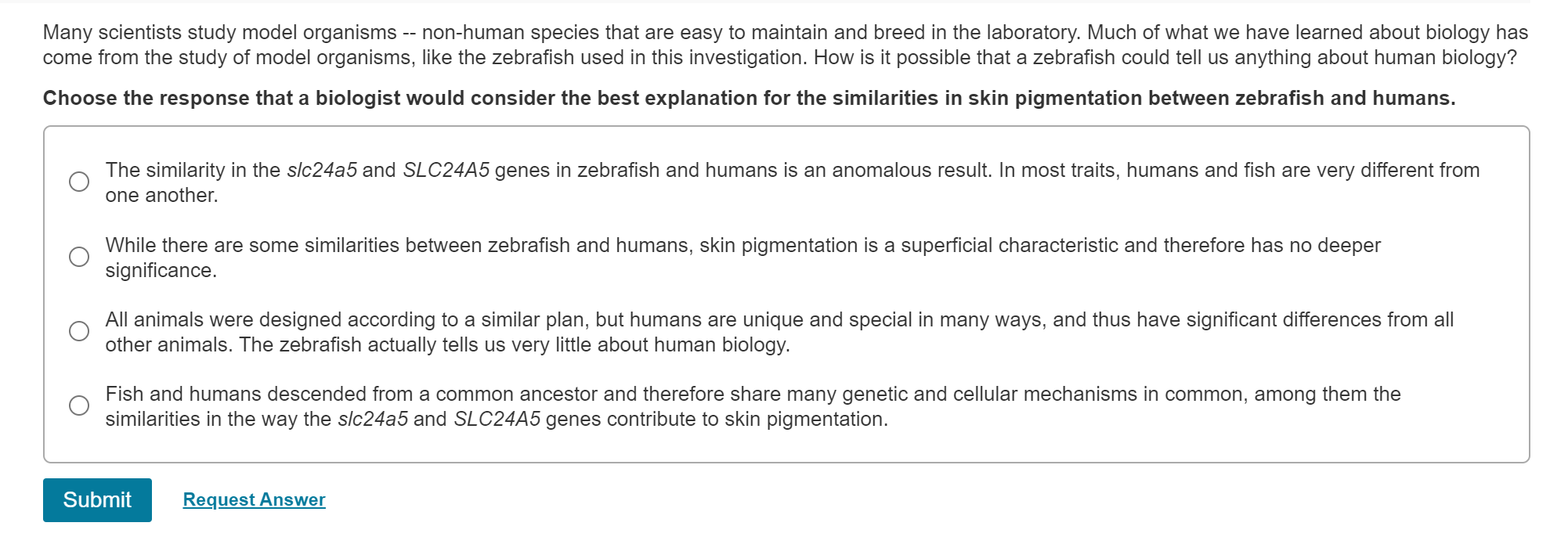 Solved Many scientists study model organisms -- non-human | Chegg.com