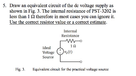 Solved 5. Draw an equivalent circuit of the dc voltage | Chegg.com