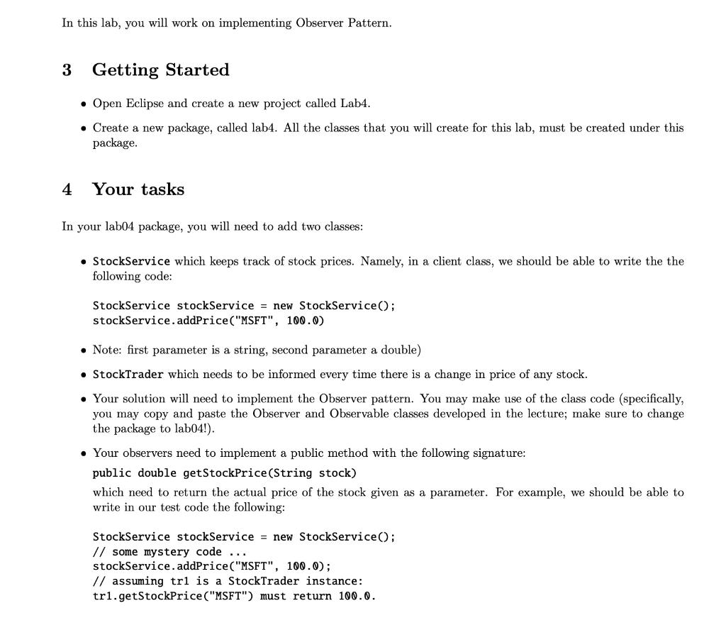 observable.java public abstract class Observable | Chegg.com