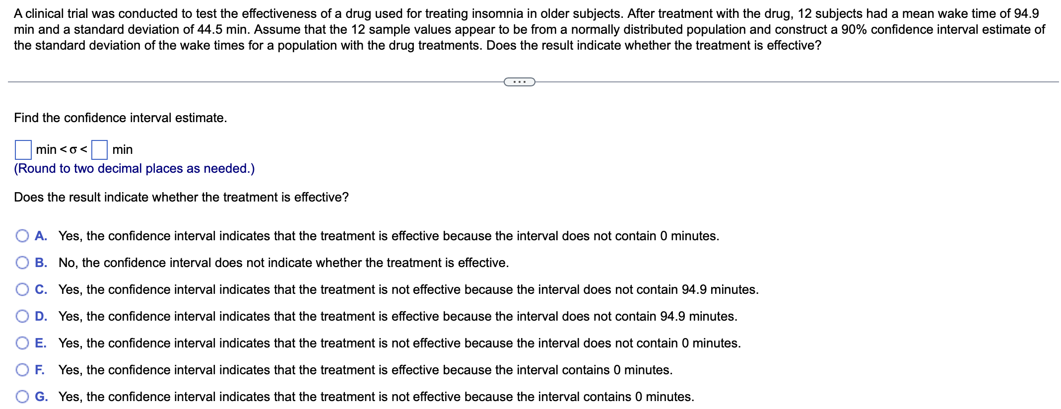 Solved A clinical trial was conducted to test the | Chegg.com