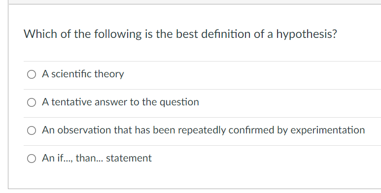 scientific hypothesis definition