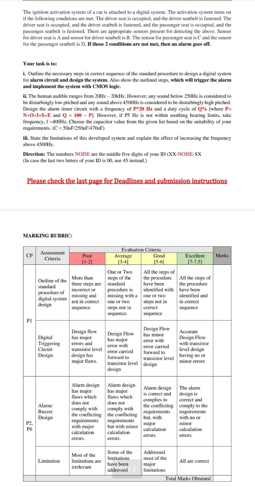 Solved The ignition activation system of a car is attached