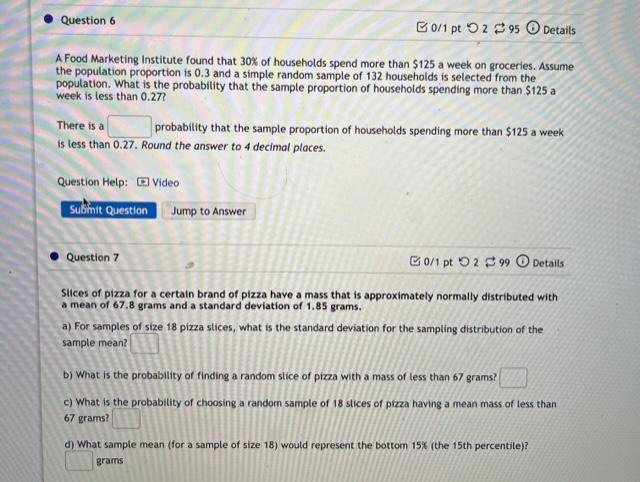 Solved Question 6 B0/1 pt 295 Details A Food Marketing | Chegg.com