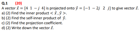Solved a) (2) Find the inner product | Chegg.com