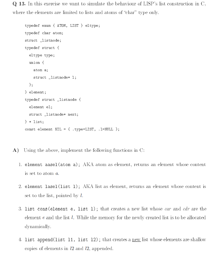 Solved Q 13. In this exercise we want to simulate the | Chegg.com