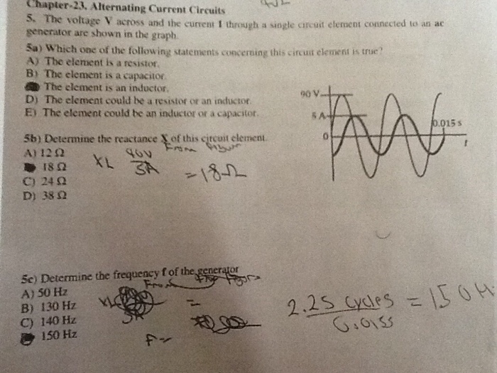 Solved The voltage V across and the current 1 through a | Chegg.com