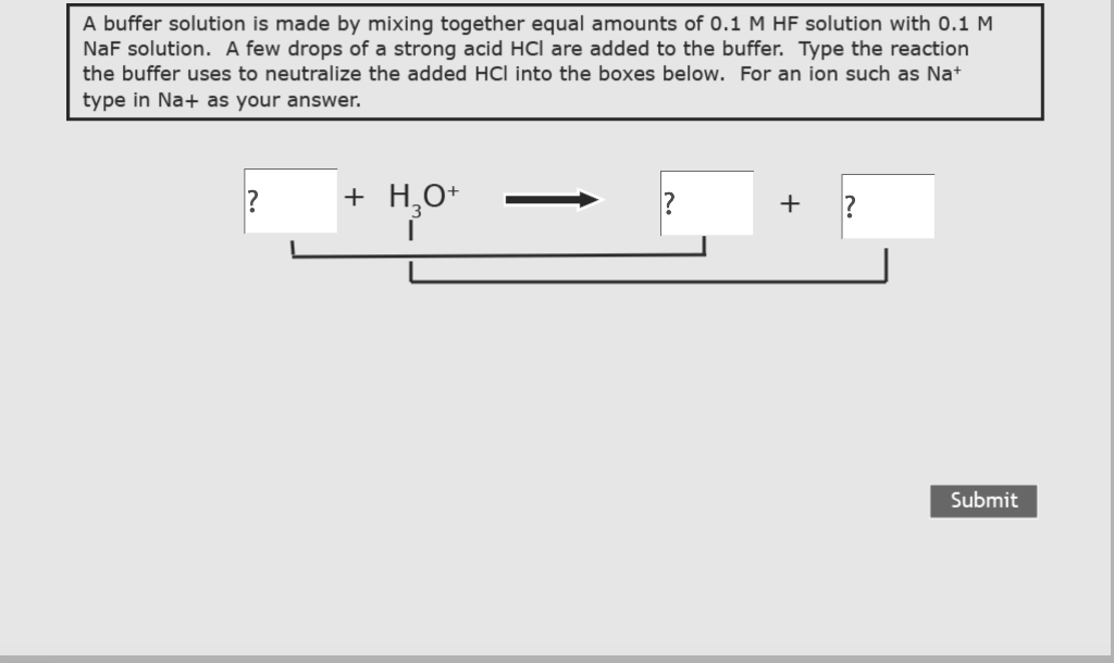 Solved A buffer solution is made by mixing together equal | Chegg.com