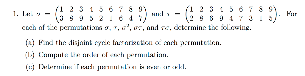 even permutation