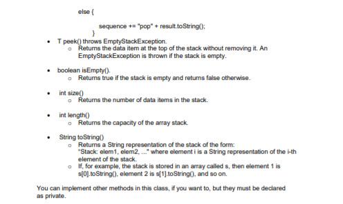 Solved In all these classes, you may implement more private | Chegg.com
