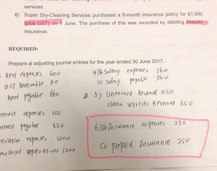 Solved Do Prepayments Include Gst In All Transactions Chegg