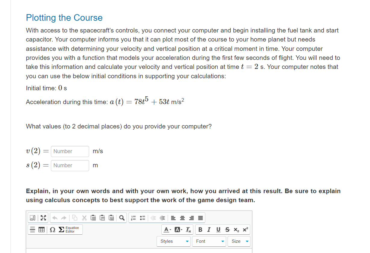 Solved Plotting The Course With Access To The Spacecraft's | Chegg.com