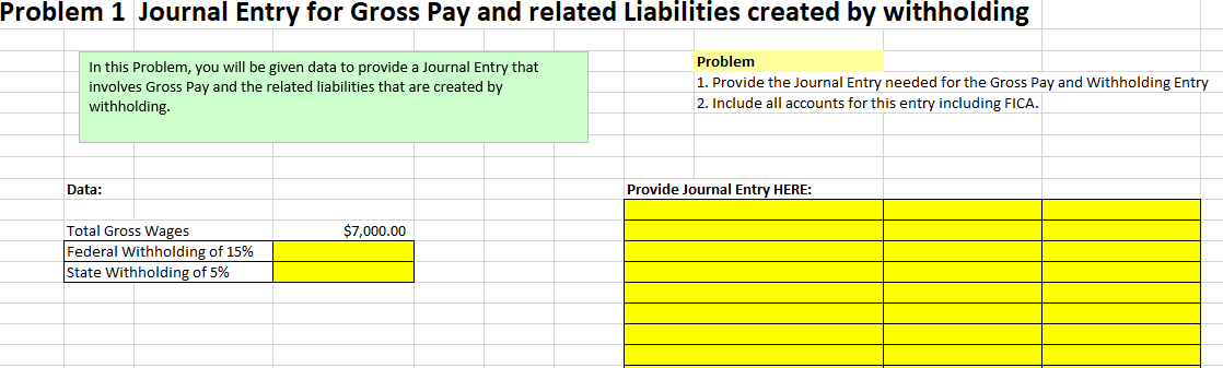 solved-problem-1-journal-entry-for-gross-pay-and-related-chegg