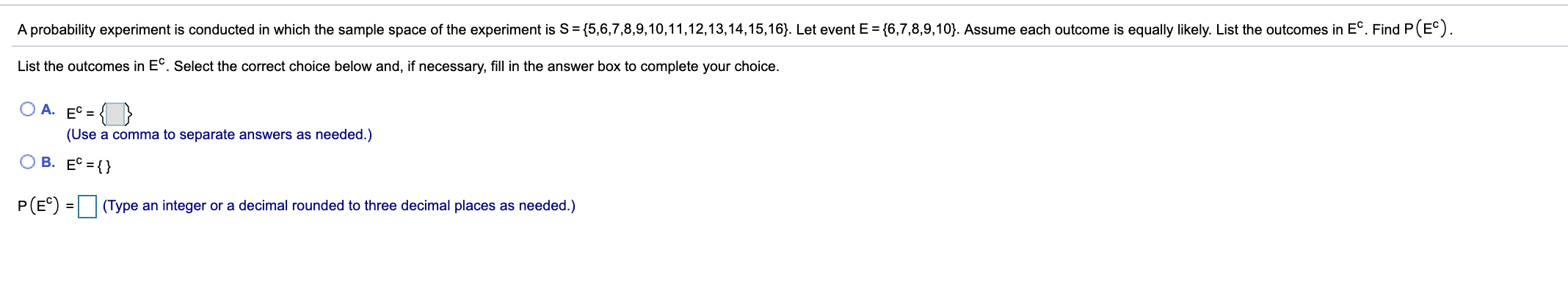 Solved A probability experiment is conducted in which the | Chegg.com
