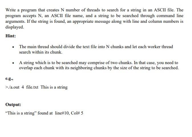 Solved Write a program that creates N number of threads to | Chegg.com